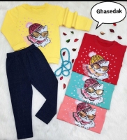بلوز شلوار گربه برفی