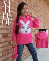 هودی دخترانه حوله ای